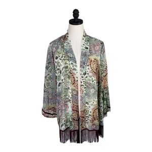Loop 18- Kimono, Fringe, Velvet Size 13/15. XL